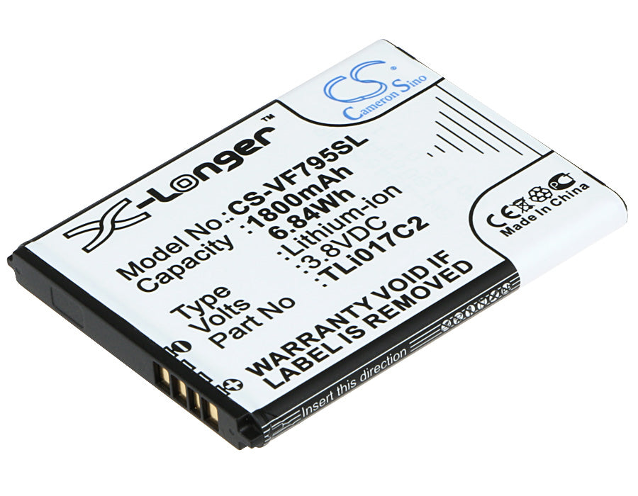 3.8V 1800mAh/6.84Wh Li-ion Mobile/SmartPhone Battery for Vodafone