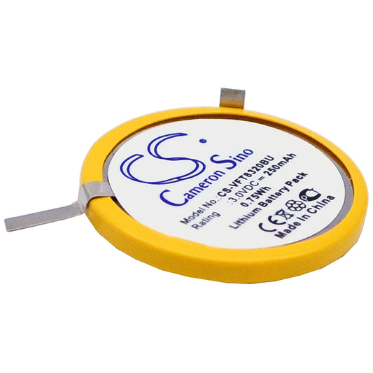 3V 250mAh/0.75Wh Ni-MH CMOS/BackUp Battery for VeriFone