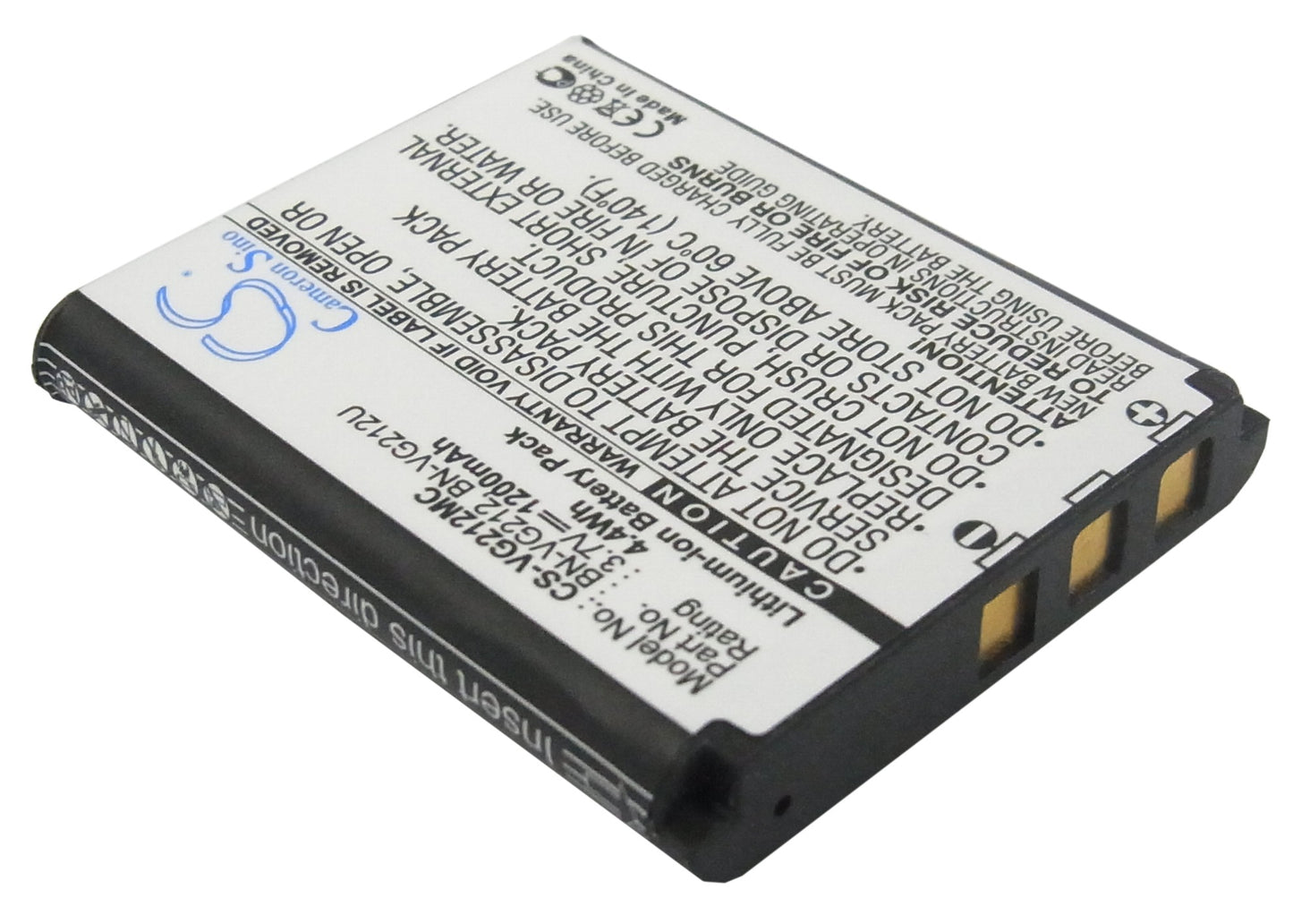 3.7V 1200mAh/4.4Wh Li-ion Camera Battery for JVC