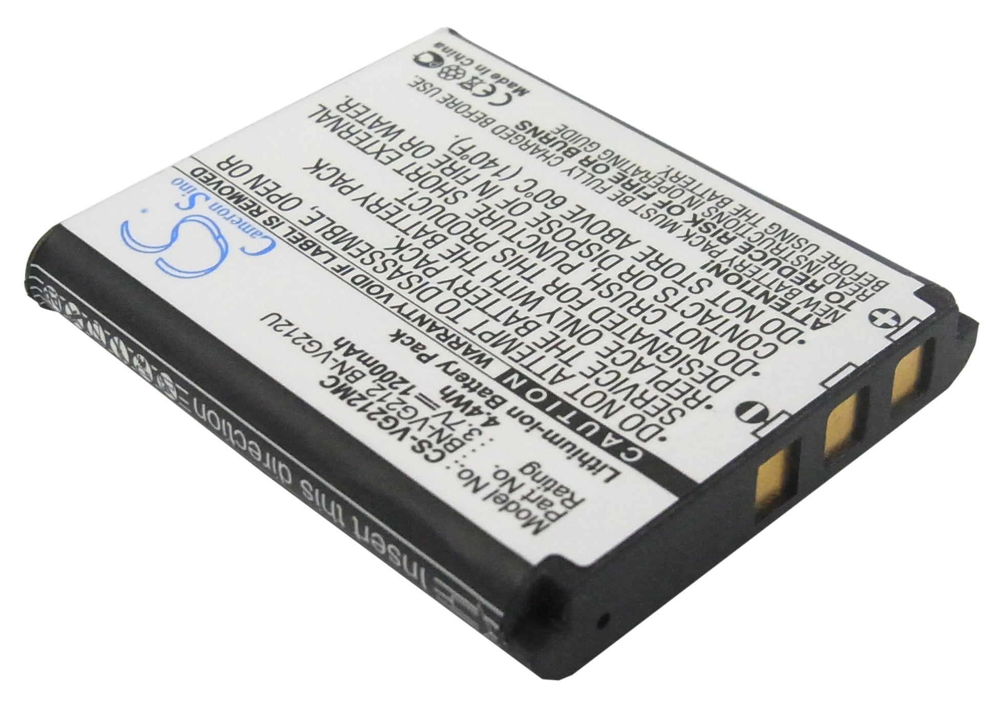 3.7V 1200mAh/4.4Wh Li-ion Camera Battery for JVC