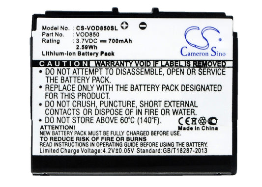 3.7V 700mAh Li-ion Mobile/SmartPhone Battery for Vodafone