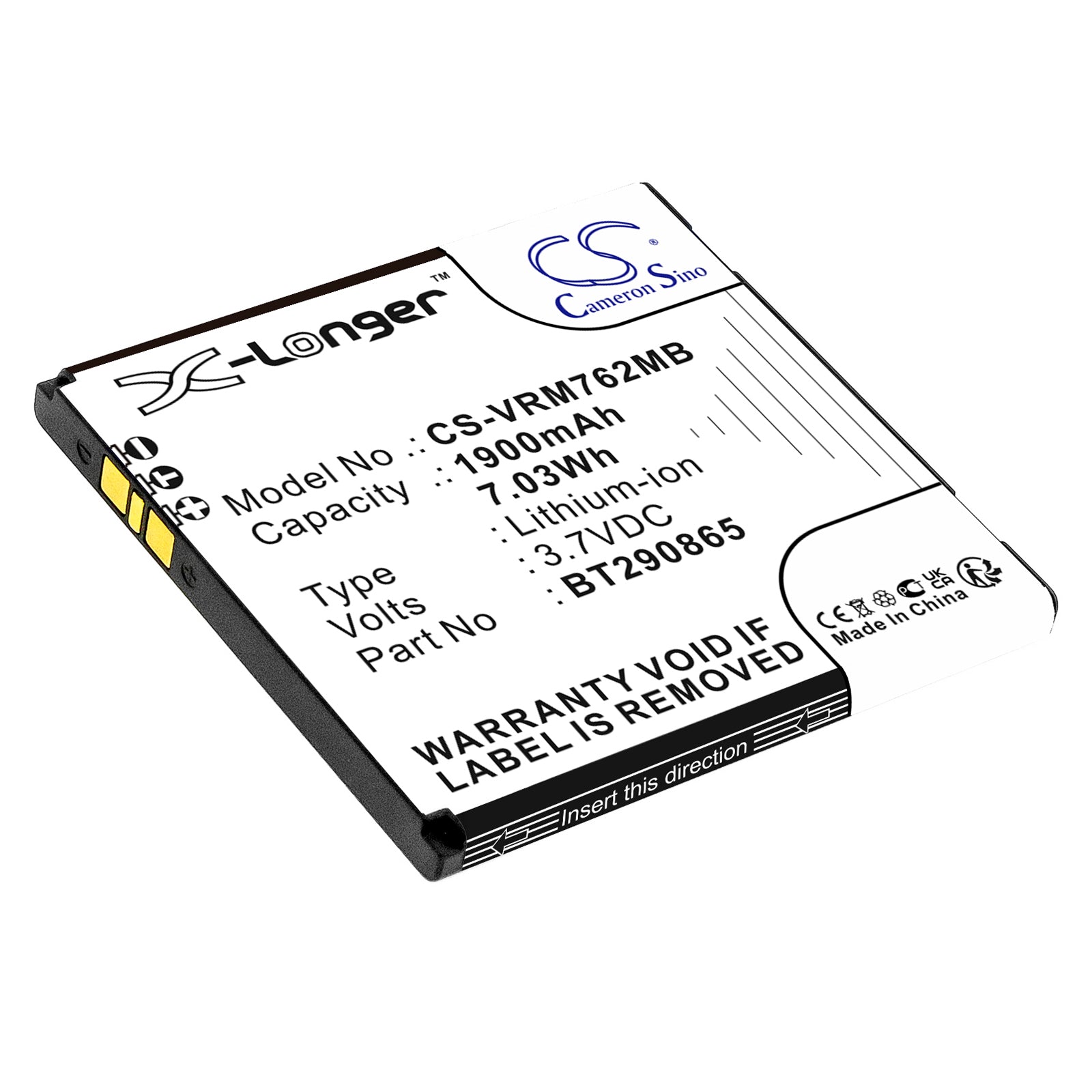 CS-VRM762MB Replacement Battery – Compatible with RM5752, RM5762
