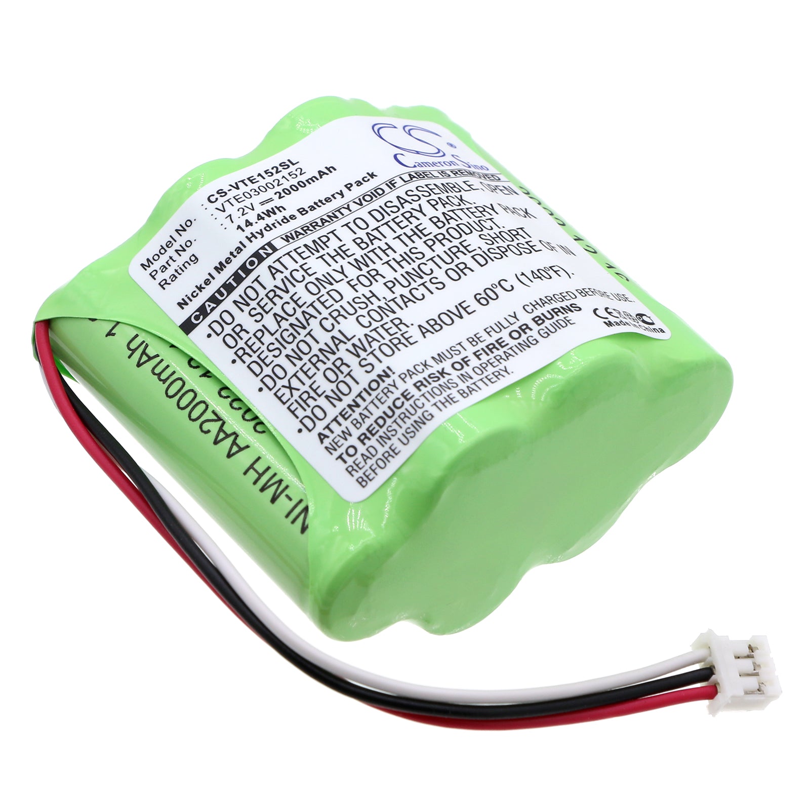 7.2V 2000mAh/14.40Wh Ni-MH Equipment/Survey Battery for Vetronix