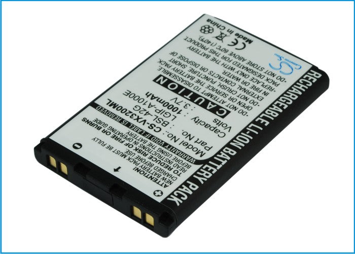 3.7V 1000mAh Li-ion Mobile/SmartPhone Battery for LG