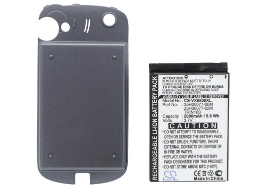 3.7V 2600mAh/9.62Wh Li-ion Mobile/SmartPhone Battery for Verizon
