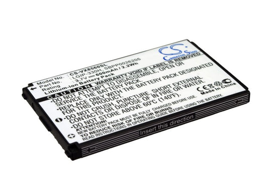 3.7V 600mAh/2.2Wh Li-ion Mobile/SmartPhone Battery for LG
