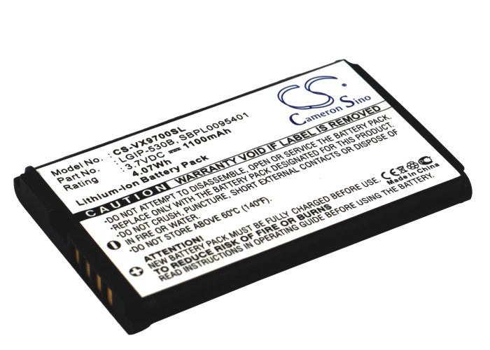 3.7V 1100mAh Li-ion Mobile/SmartPhone Battery for LG