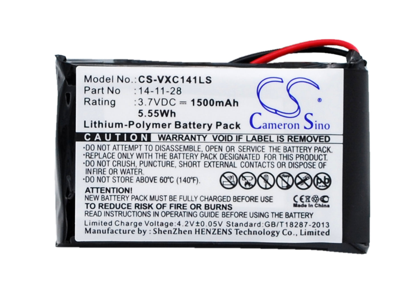 CS-VXC141LS Replacement Battery – Compatible with Vancouver/XC-141K