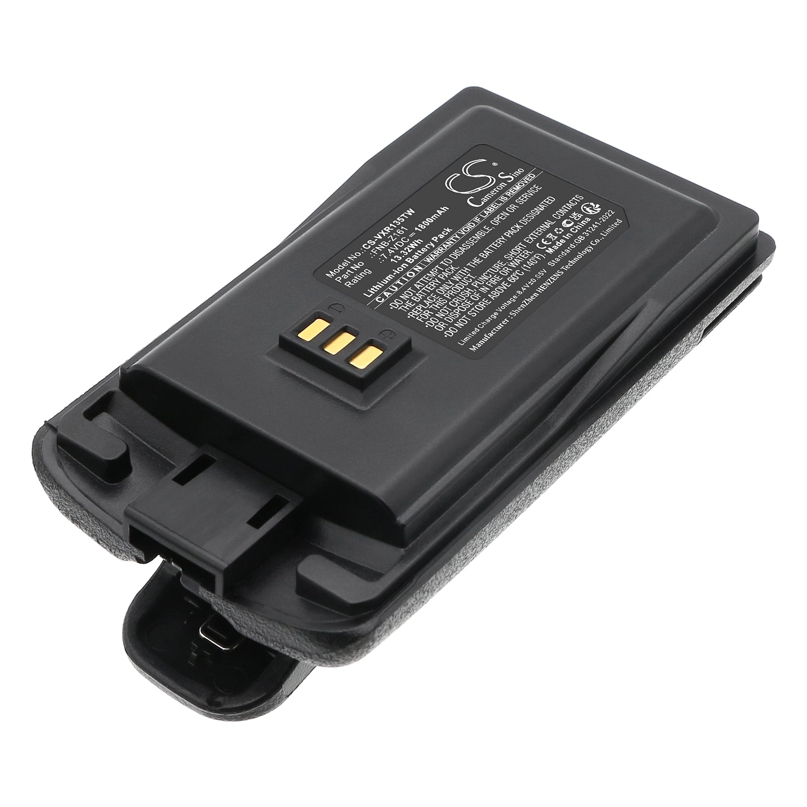CS-VXR135TW Replacement Battery – Compatible with VZ-D131, VZ-D135