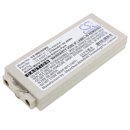 12V 3700mAh/44.40Wh Ni-MH Medical Battery for Welch-Allyn