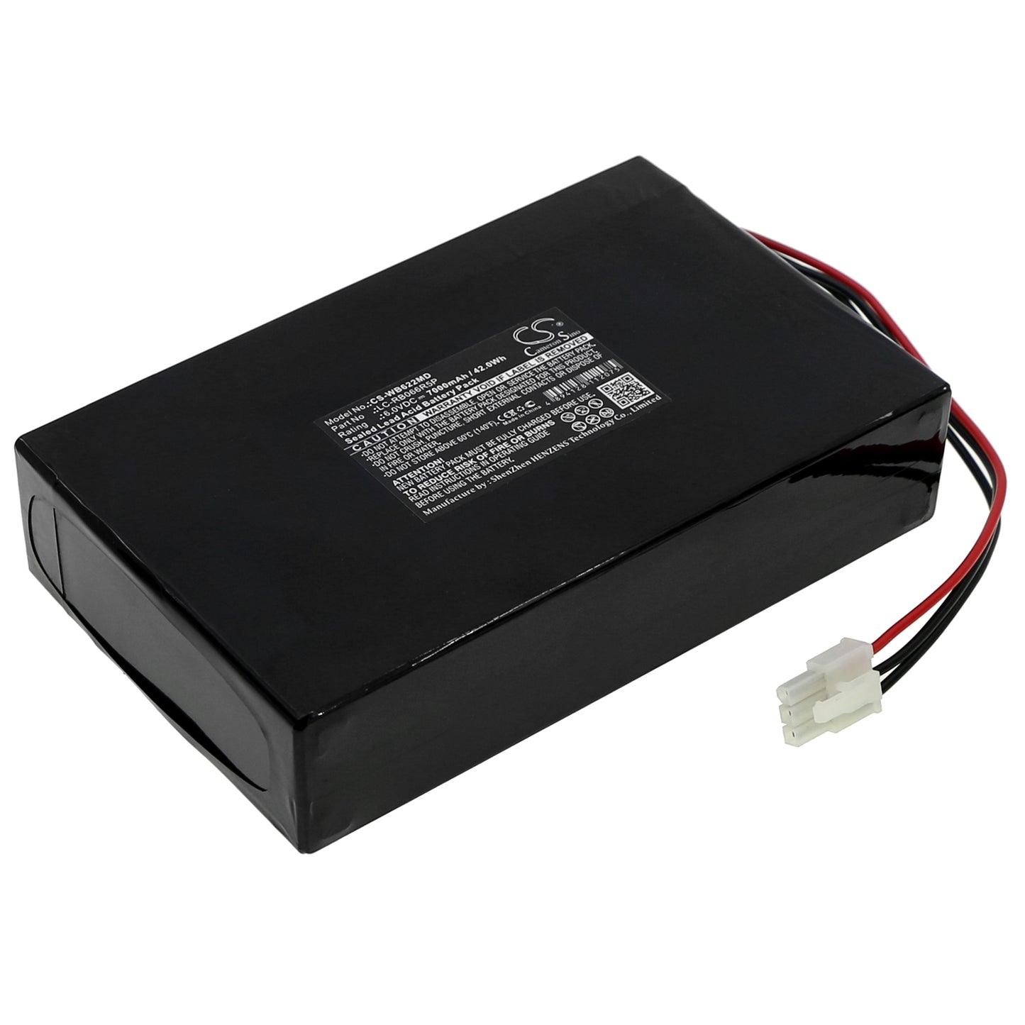 6V 7000mAh/42.0Wh Sealed Lead Acid Medical Battery for Welch-Allyn
