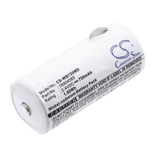 2.4V 750mAh/1.80Wh Ni-CD Medical Battery for Welch-Allyn