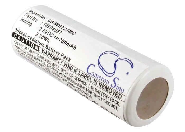 3.6V 750mAh/2.7Wh Ni-CD Medical Battery for Welch-Allyn