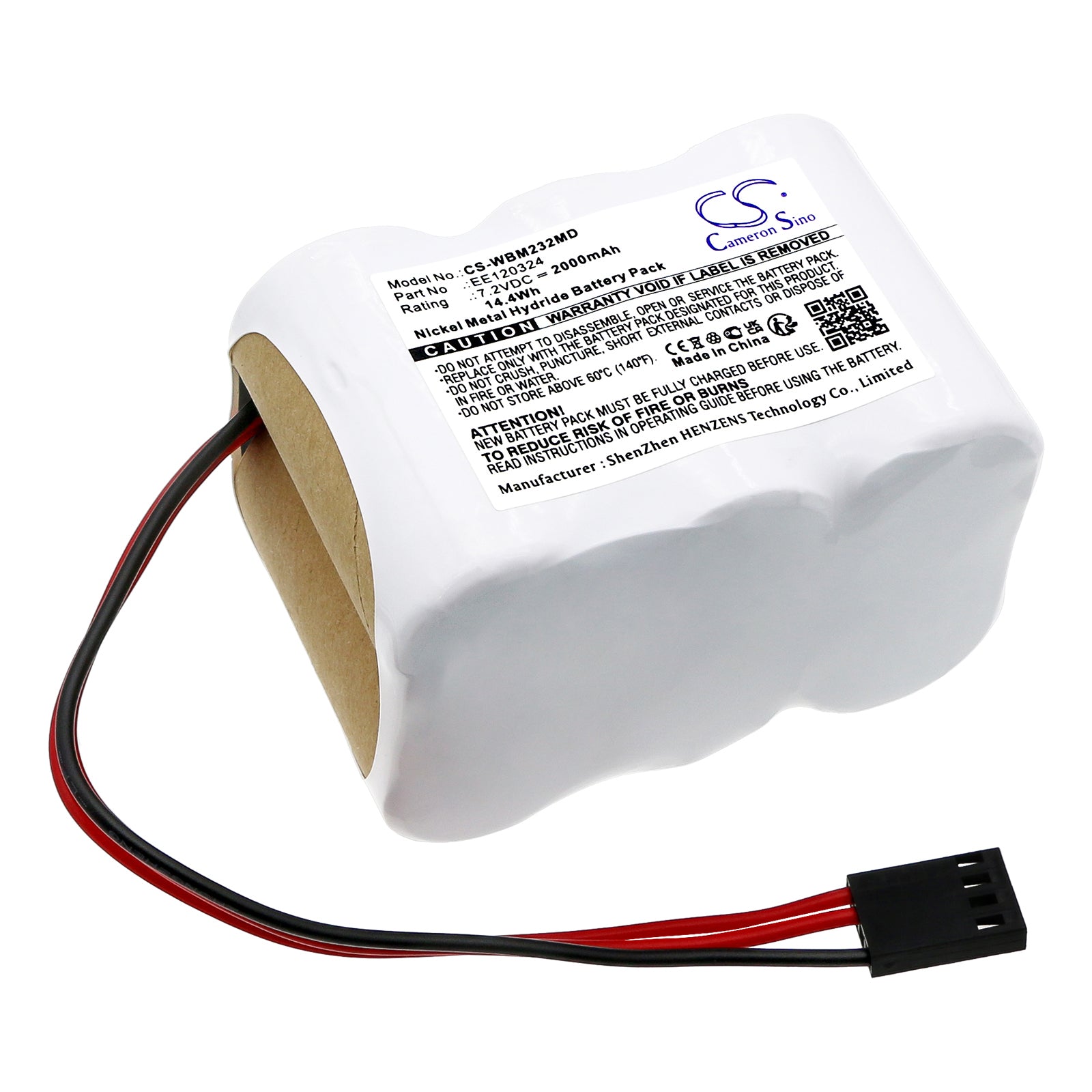 CS-WBM232MD Replacement Battery – Compatible with Manuel Audiometer 5200 AM232