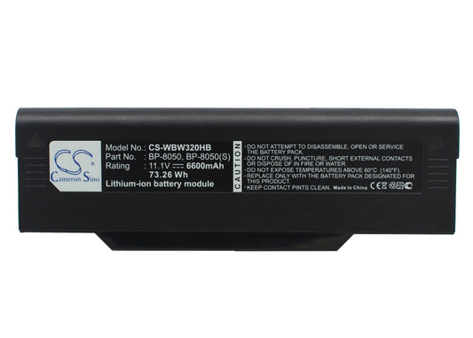 11.1V 6600mAh Li-ion Notebook/Laptop Battery for NEC
