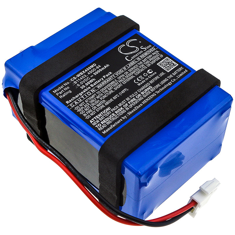 CS-WBX450MD Replacement Battery – Compatible with 450E0-E1, 450EO, 450T0-E1, 450TO, 45ME0-E1, 45MEO, 45MT0-E1, 45MTO, 45NE0-E1, 45NEO, 45NTO, Welch-Allyn Spot Vital Signs L