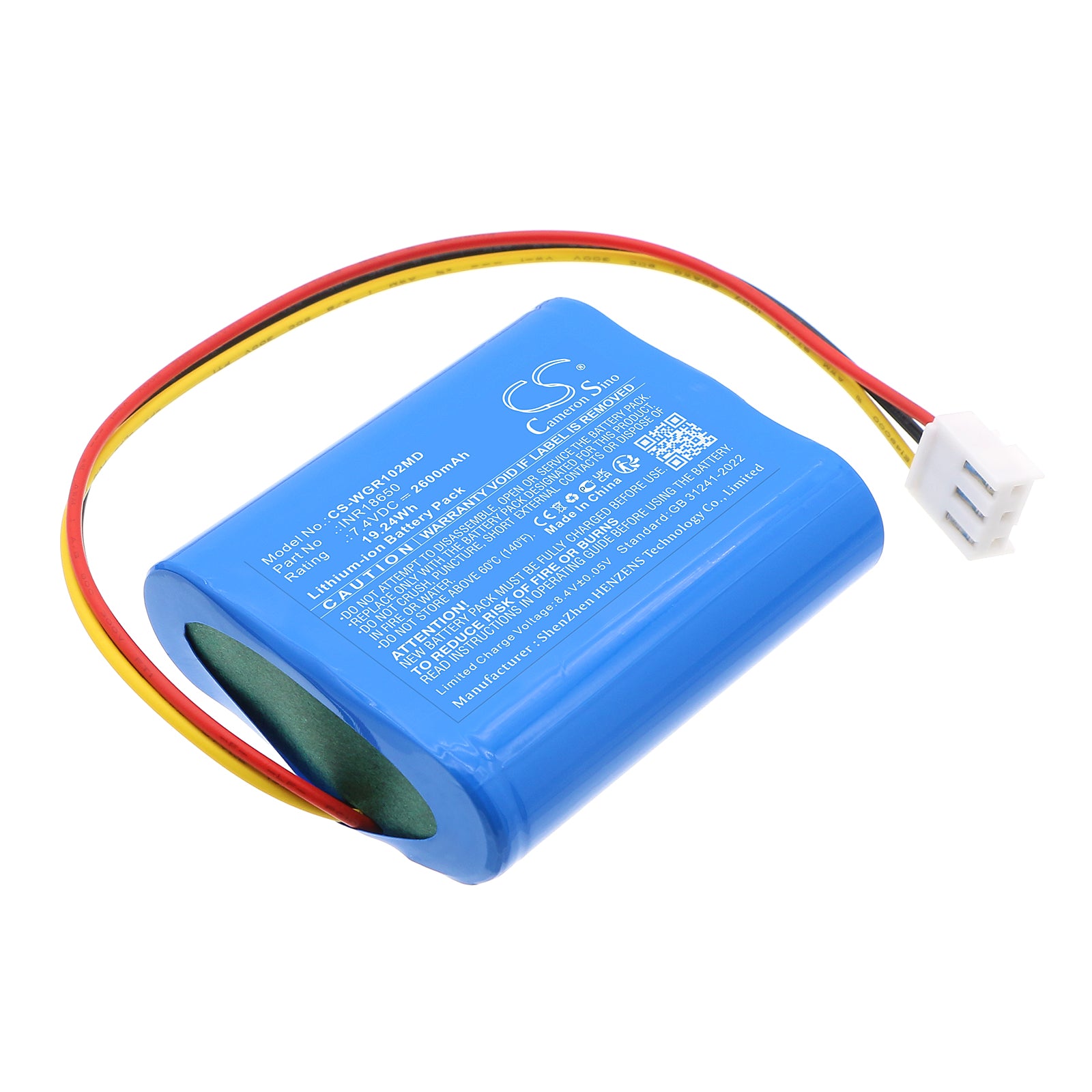 CS-WGR102MD Replacement Battery – Compatible with WGI-1020