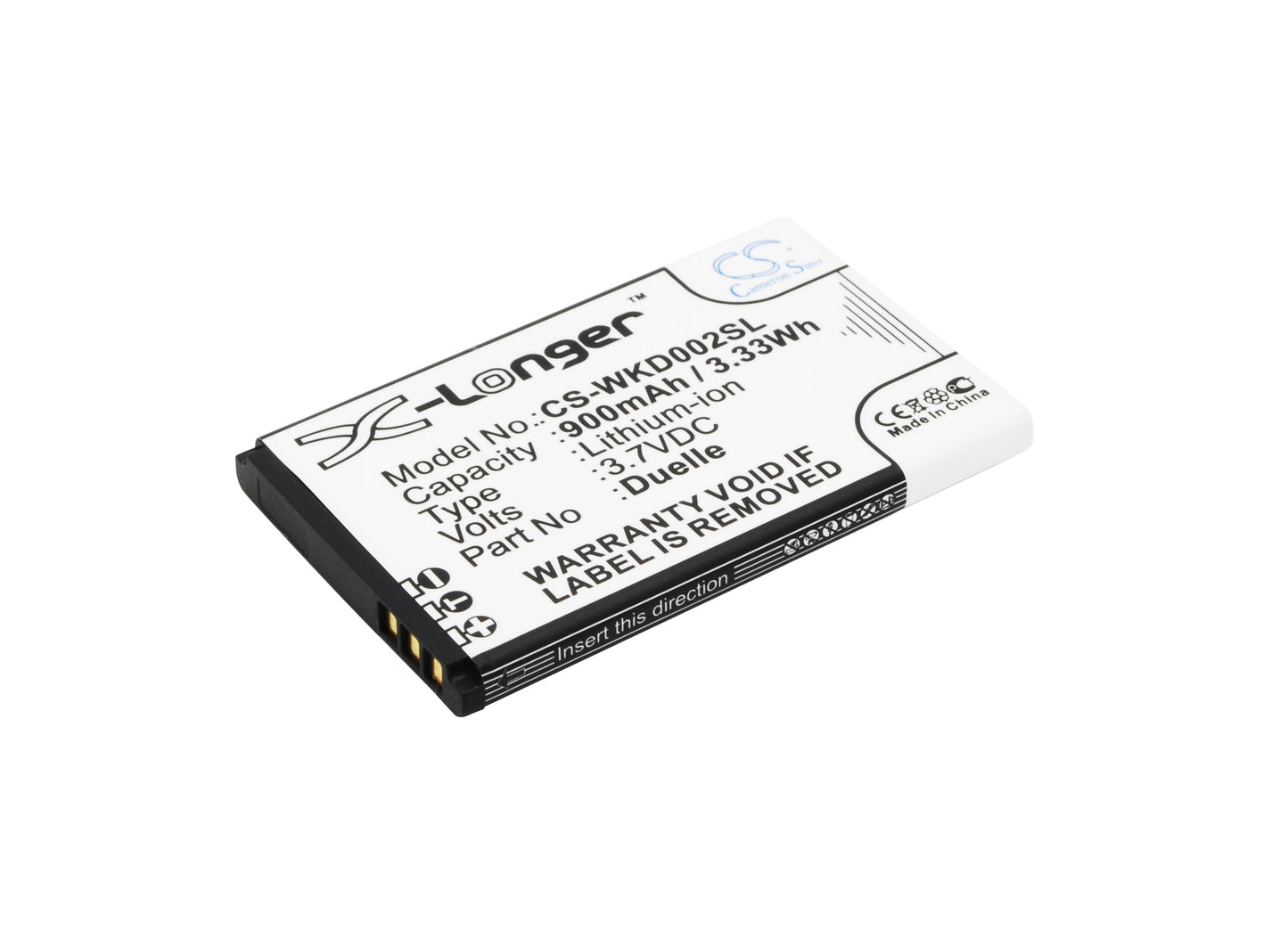 3.7V 900mAh/3.33Wh Li-ion Mobile/SmartPhone Battery for WIKO