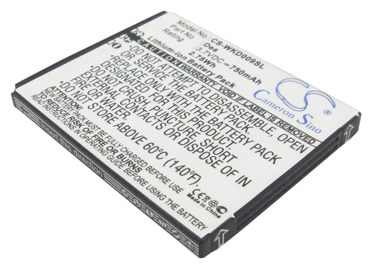 3.7V 750mAh/2.78Wh Li-ion Mobile/SmartPhone Battery for WIKO