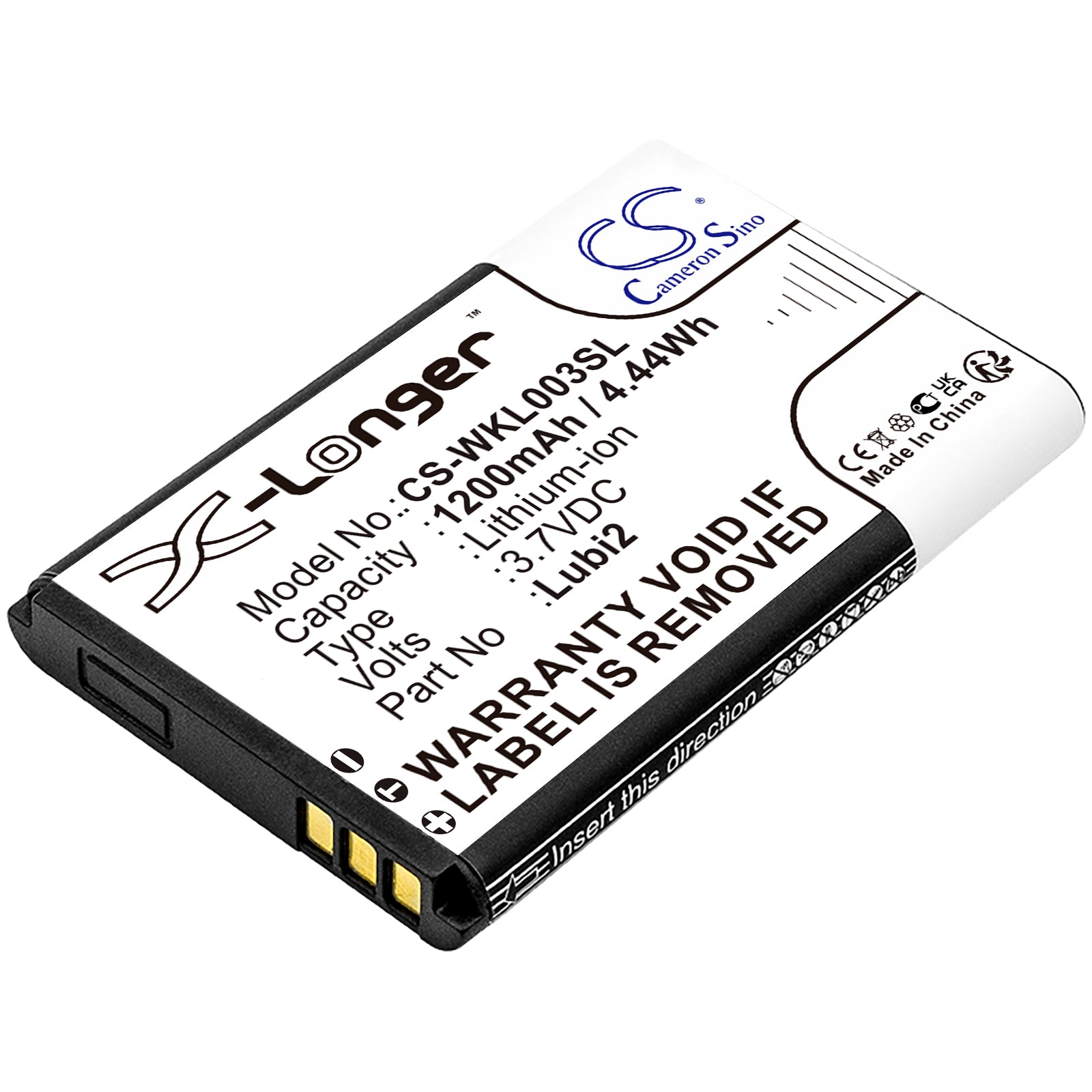 3.7V 1200mAh/4.44Wh Li-ion Mobile/SmartPhone Battery for ALIGATOR