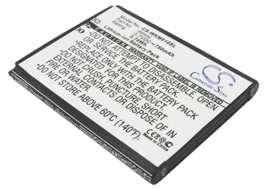 3.7V 750mAh/2.78Wh Li-ion Mobile/SmartPhone Battery for WIKO
