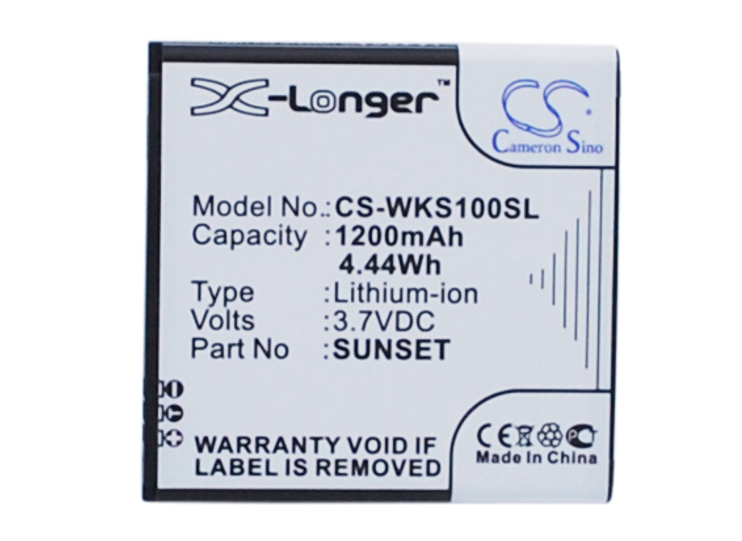 3.7V 1200mAh/4.44Wh Li-ion Mobile/SmartPhone Battery for BLU