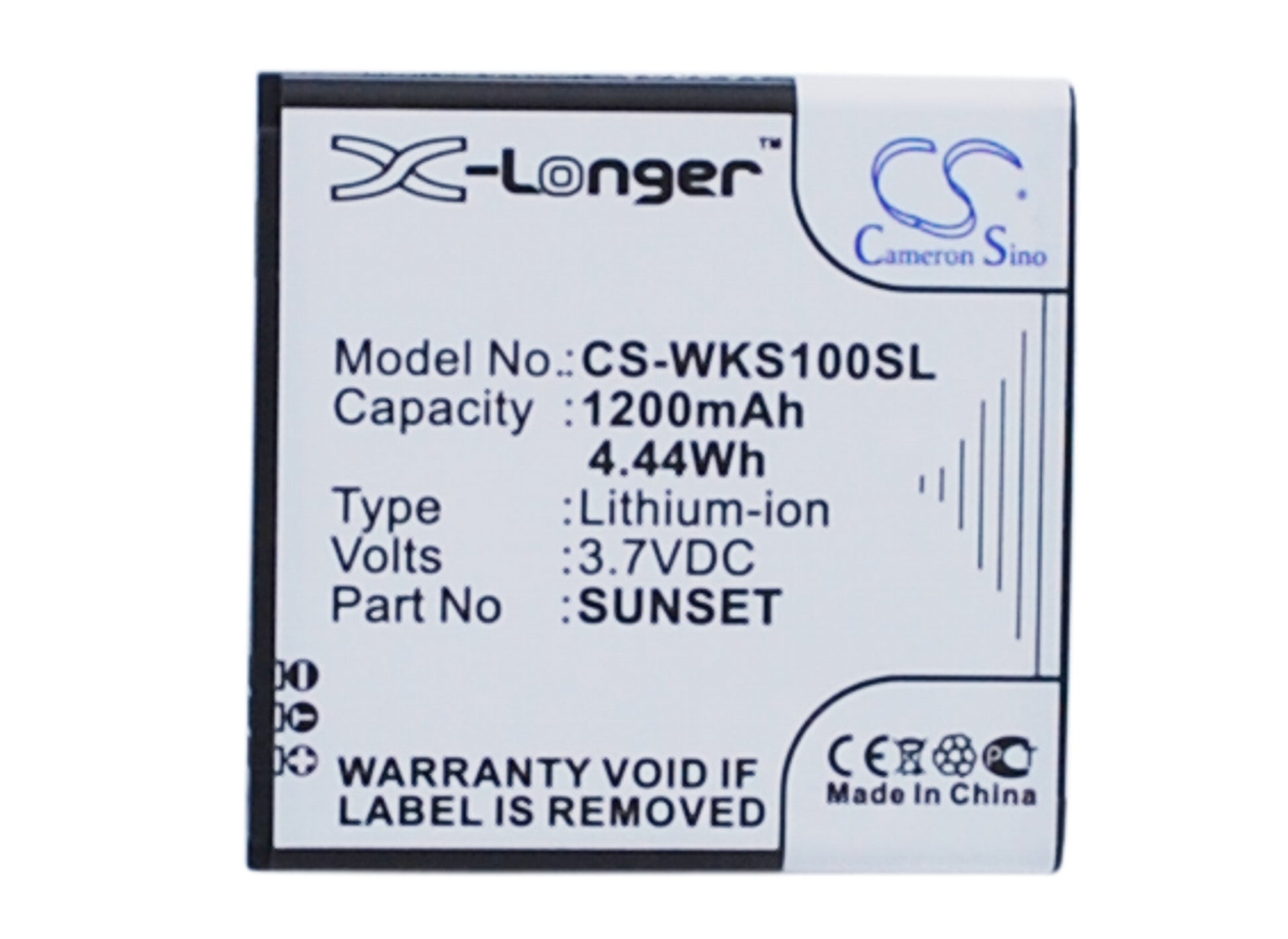 3.7V 1200mAh/4.44Wh Li-ion Mobile/SmartPhone Battery for BLU