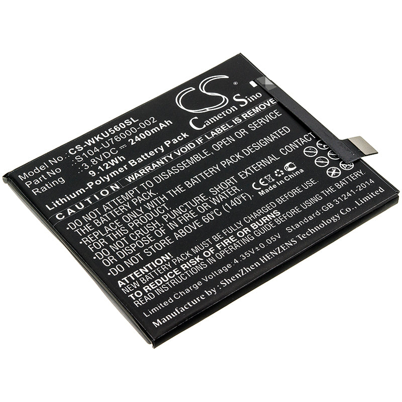 CS-WKU560SL Replacement Battery – Compatible with P4601, P5601, P6601, P6609, U Feel, U Feel Lite, U Feel Lite 4G