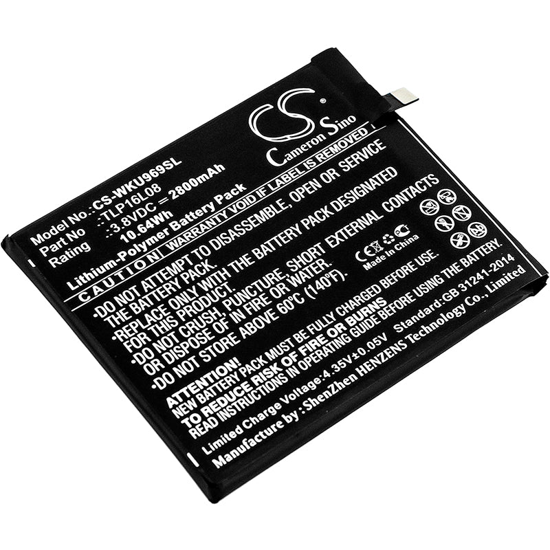 3.8V 2800mAh/10.64Wh Li-Polymer Mobile/SmartPhone Battery for WIKO