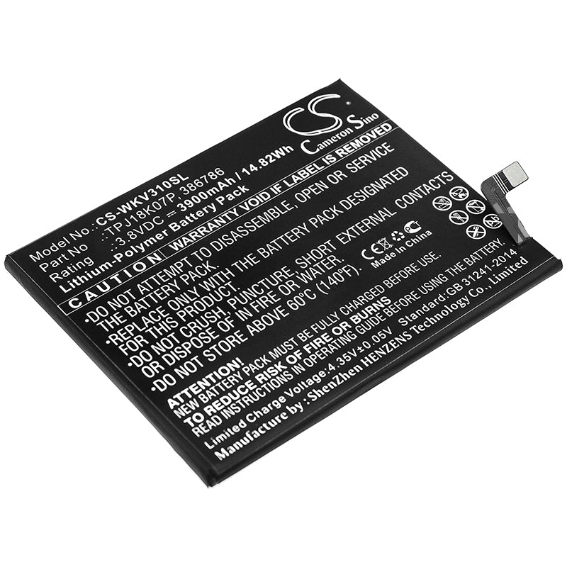 CS-WKV310SL Replacement Battery – Compatible with View 4 Lite, View3 Pro, Y81