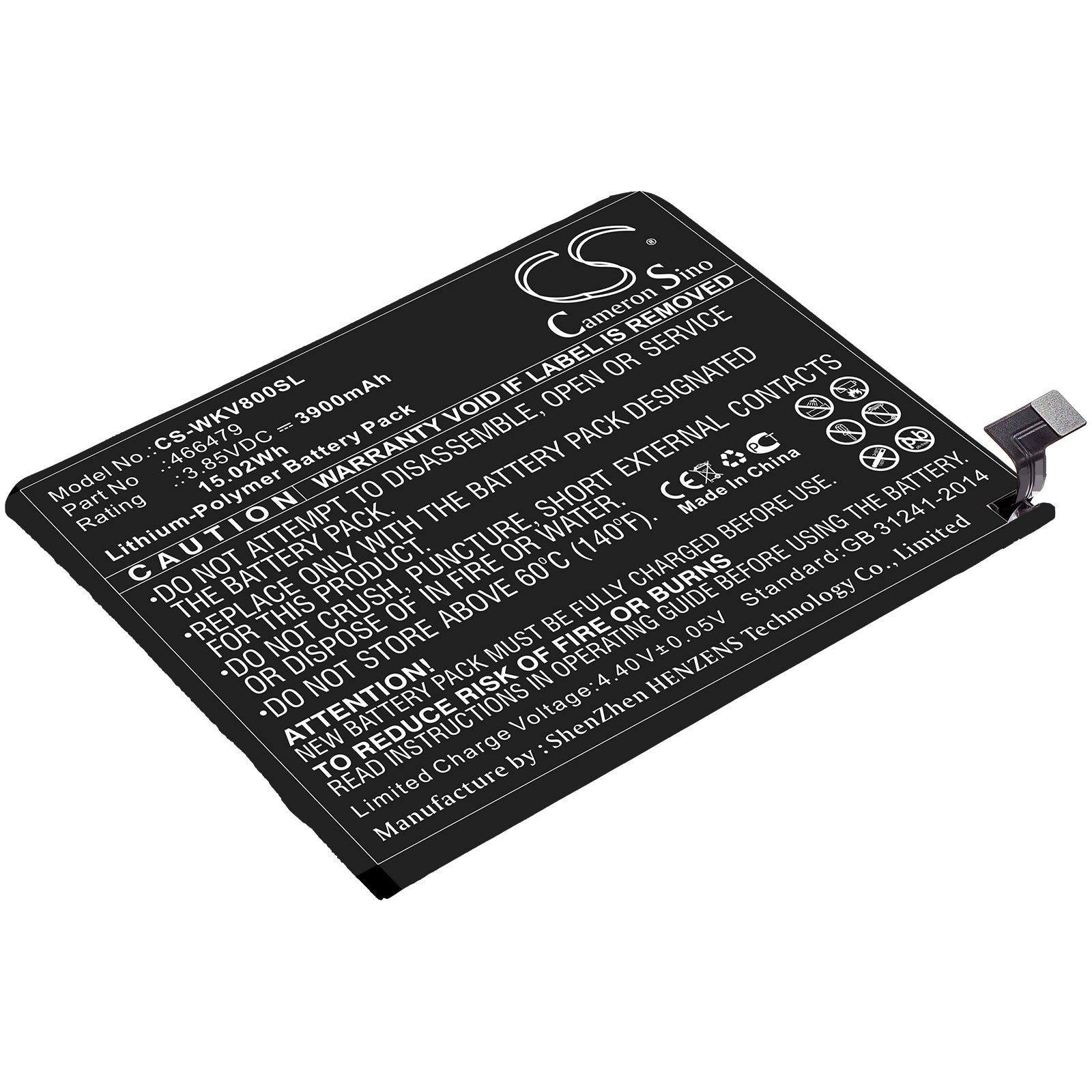CS-WKV800SL Replacement Battery – Compatible with C13