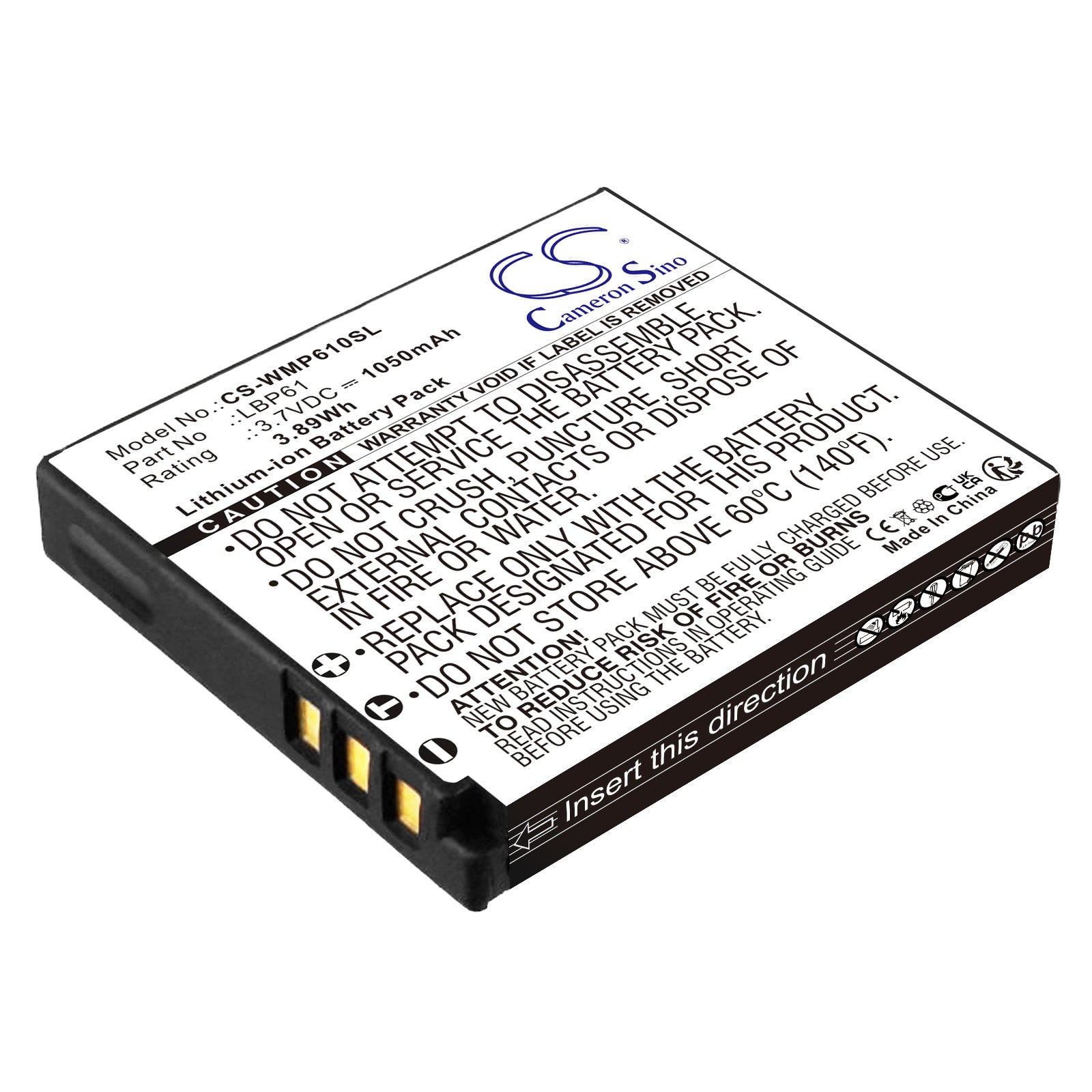 CS-WMP610SL Replacement Battery – Compatible with MRP61 Transmitter