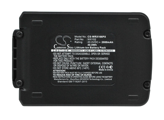 20V 2000mAh/40.0Wh Li-ion Power Tools Battery for Worx