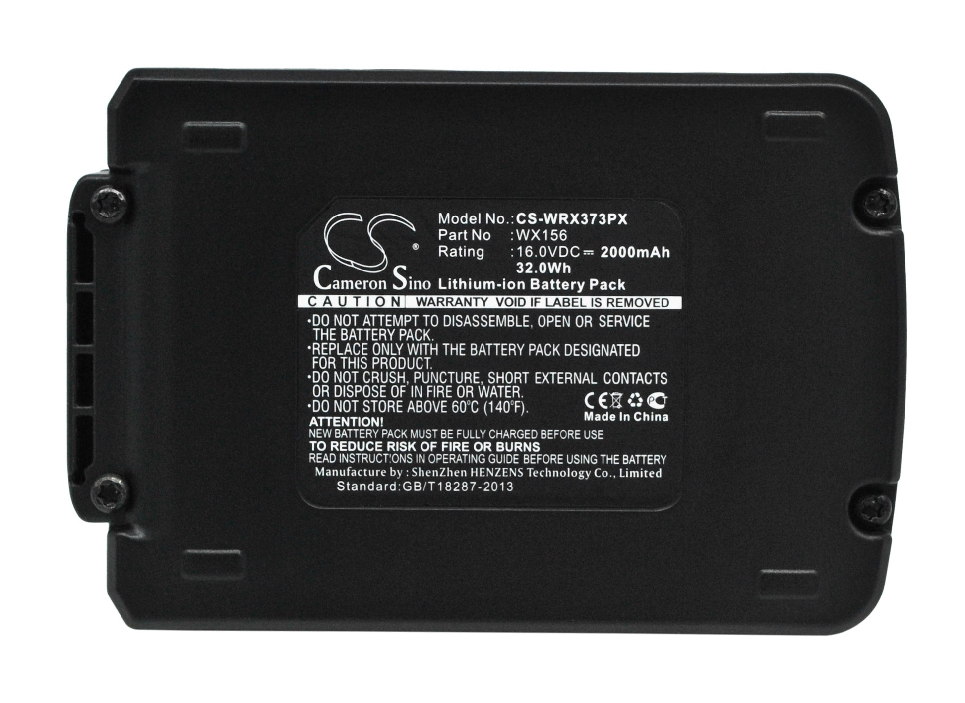 16V 2000mAh/32.0Wh Li-ion Power Tools Battery for Worx
