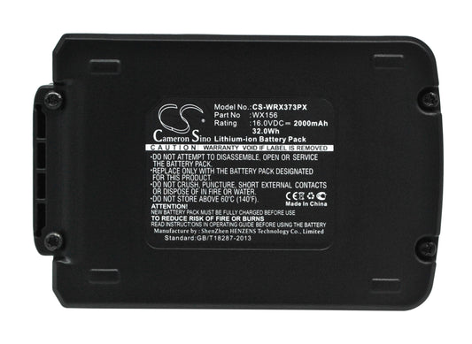16V 2000mAh/32.0Wh Li-ion Power Tools Battery for Worx