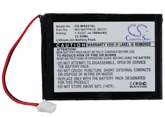 7.4V 1800mAh/13.31Wh Li-ion Amplifier Battery for William