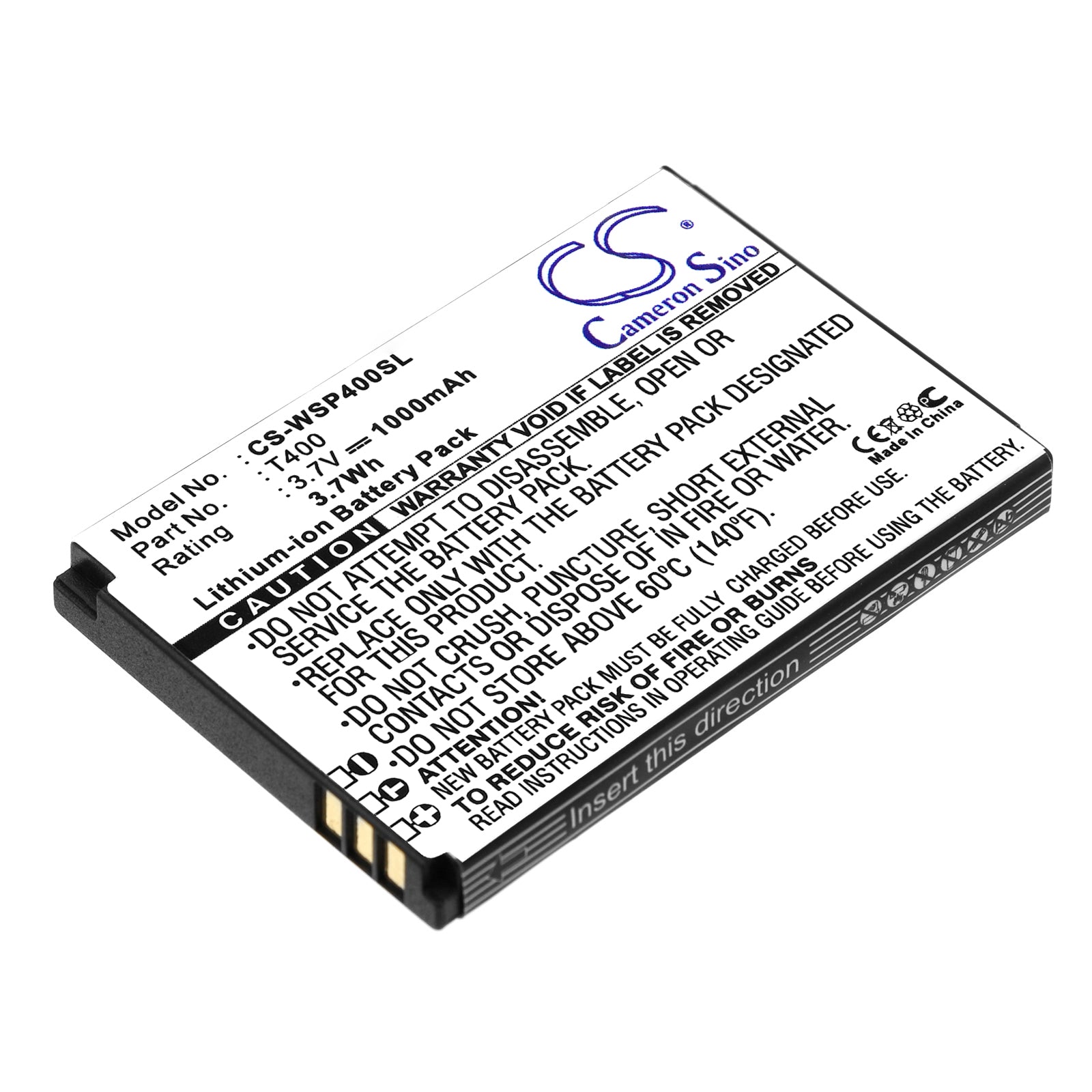 3.7V 1000mAh/3.70Wh Li-ion Mobile/SmartPhone Battery for Swissvoice