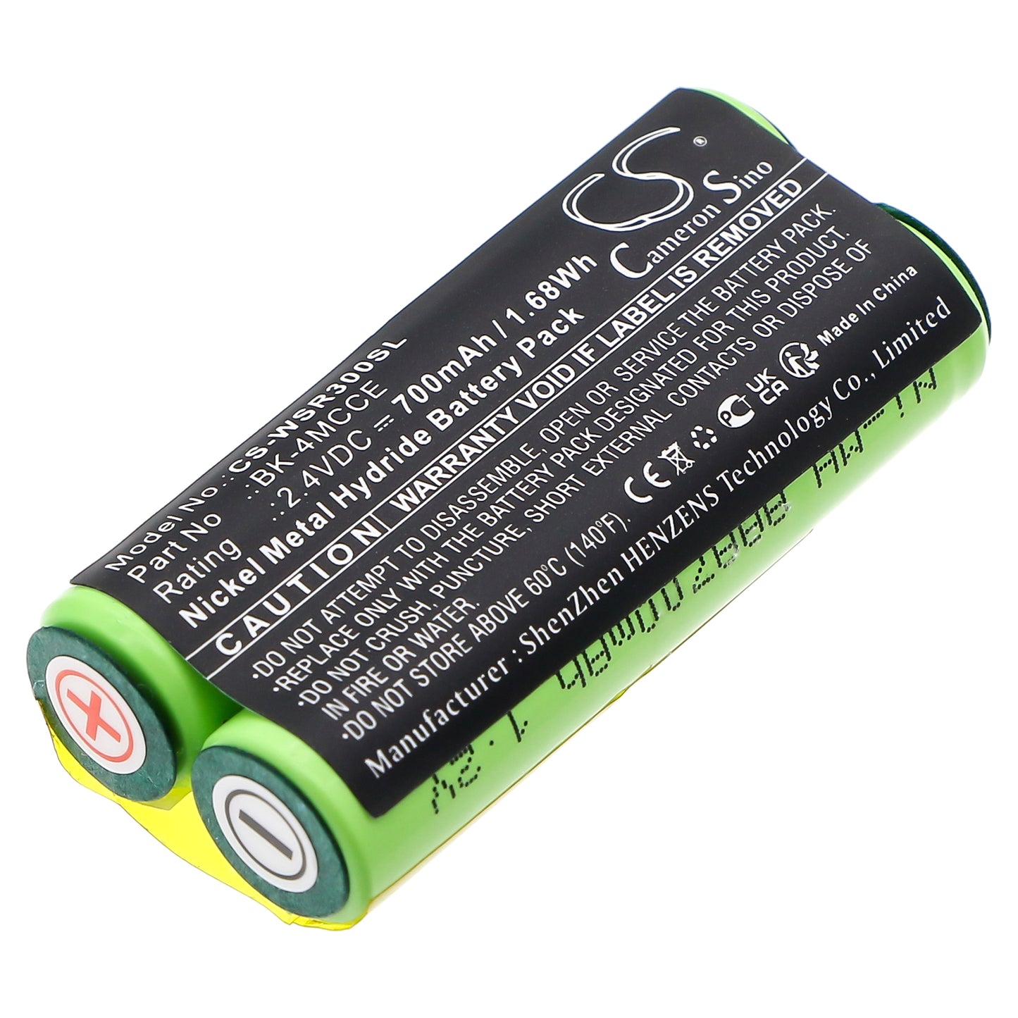 CS-WSR300SL Replacement Battery – Compatible with 900 Sonic Toothbrush, Sensonic Plus SR-3000, Sensonic Plus SR-3000E