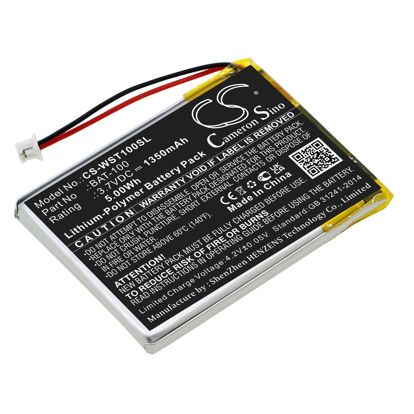 CS-WST100SL Replacement Battery – Compatible with Digi-Wave DLT 100, Digi-Wave DLT Transceivers, DLT 100 2.0 and DLT 300 Transc, DLT 100 2.0 Transceivers, DLT 300 Transceivers, DLT100