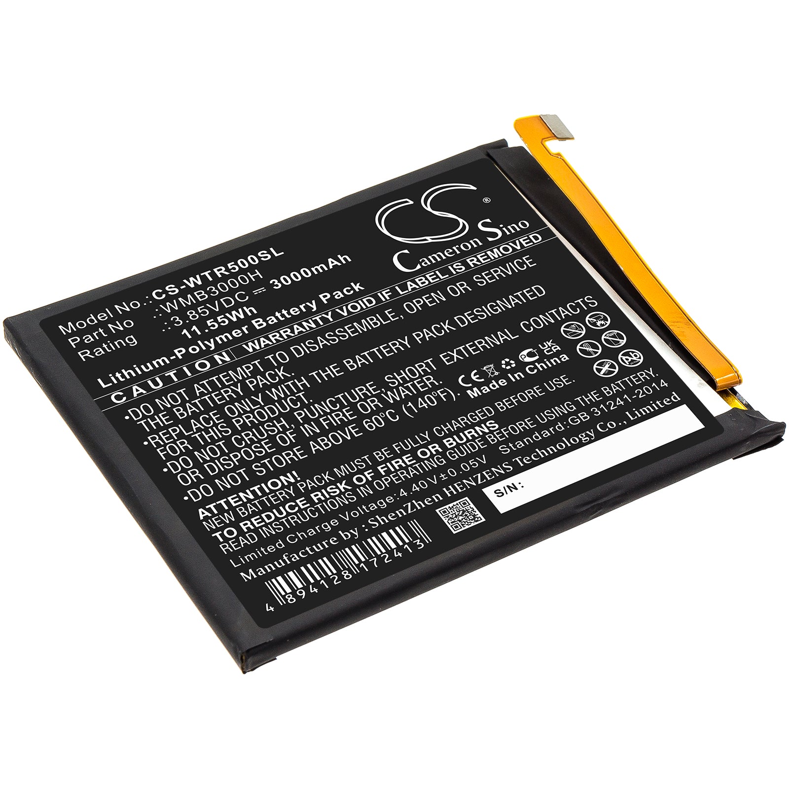 CS-WTR500SL Replacement Battery – Compatible with Primo R5