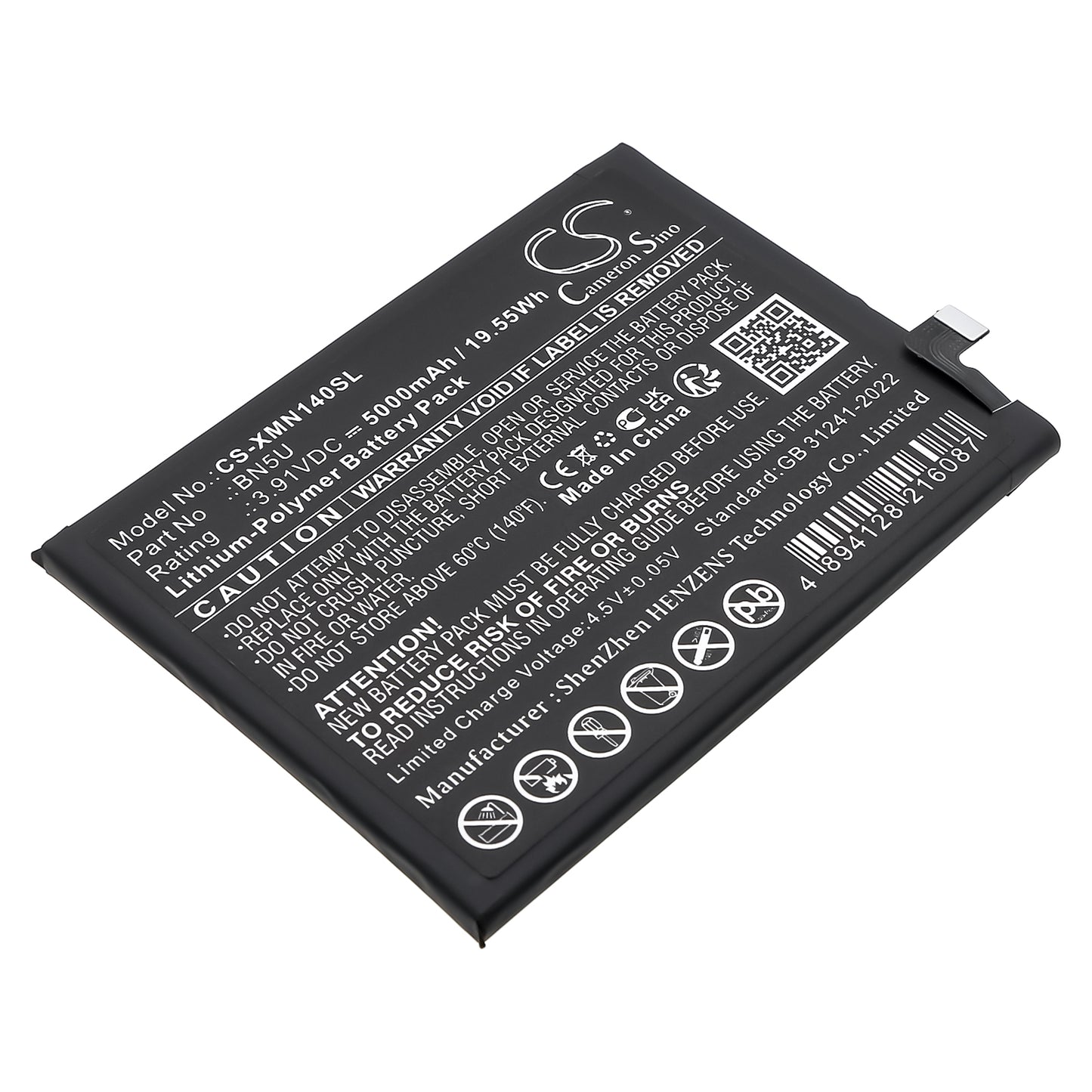 CS-XMN140SL Replacement Battery – Compatible with Note 14 5G