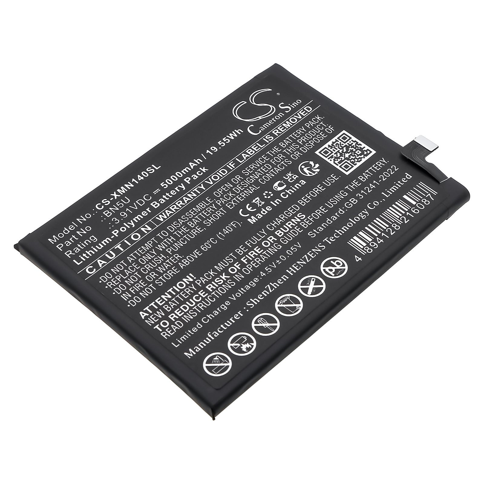 CS-XMN140SL Replacement Battery – Compatible with Note 14 5G