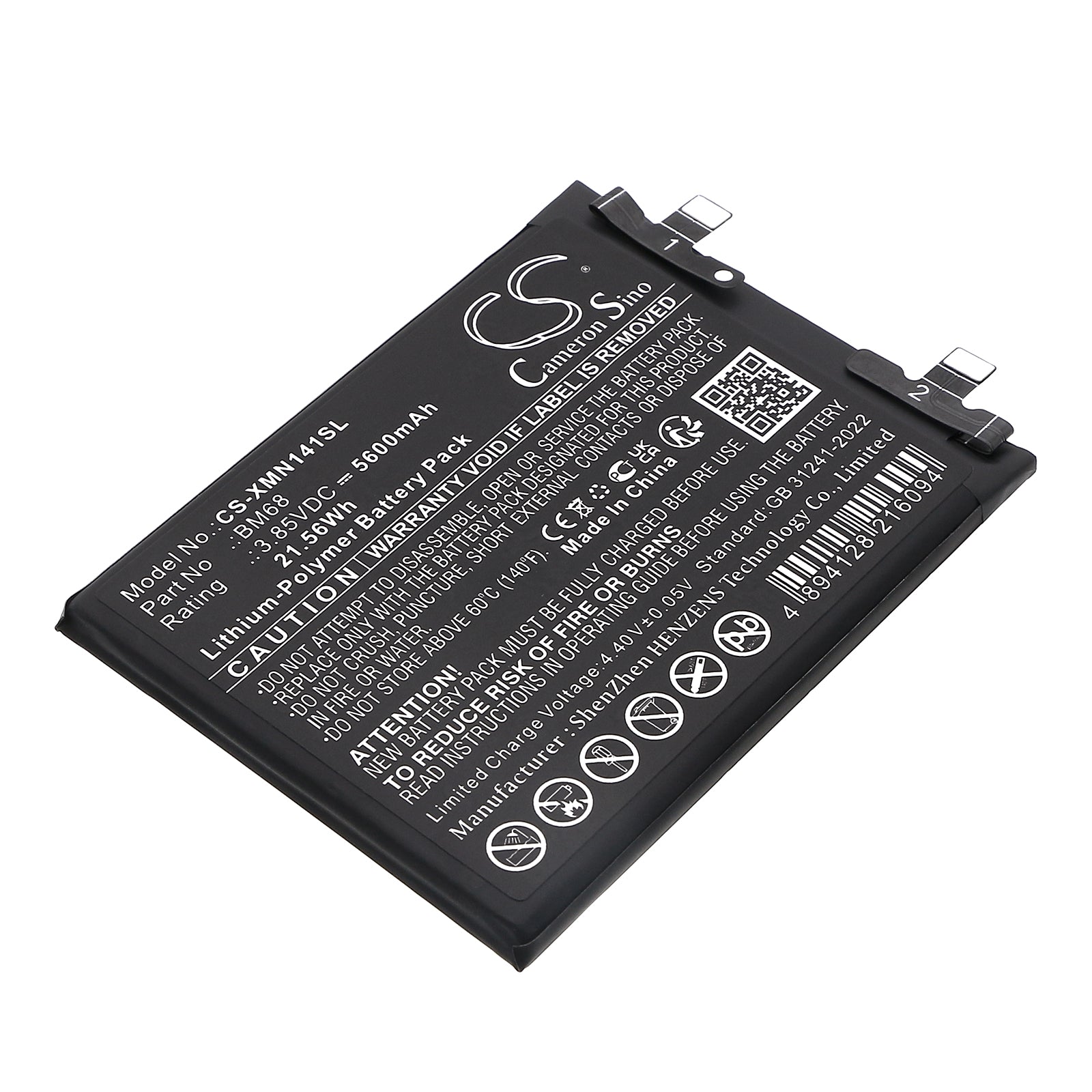 CS-XMN141SL Replacement Battery – Compatible with 24115RA8EC, 24115RA8EG, 24115RA8EI, Note 14 Pro+