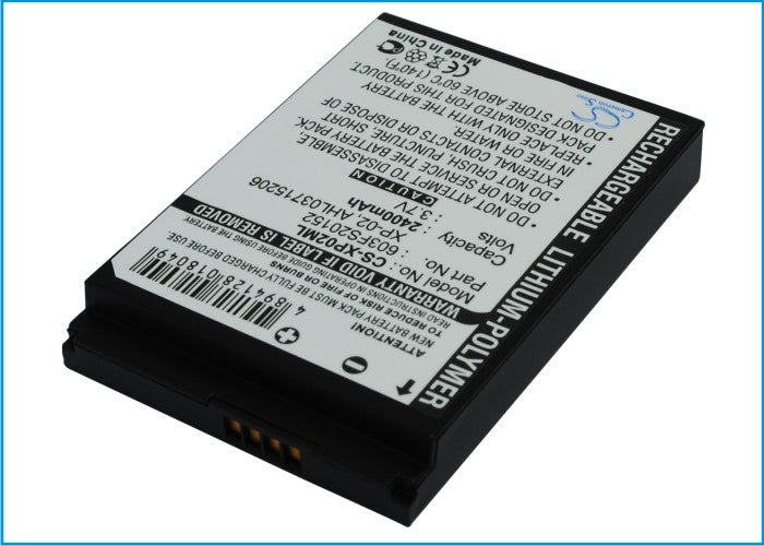 3.7V 2400mAh/8.88Wh Li-Polymer PDA/Pocket PC Battery for O2