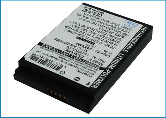 3.7V 2400mAh/8.88Wh Li-Polymer PDA/Pocket PC Battery for O2