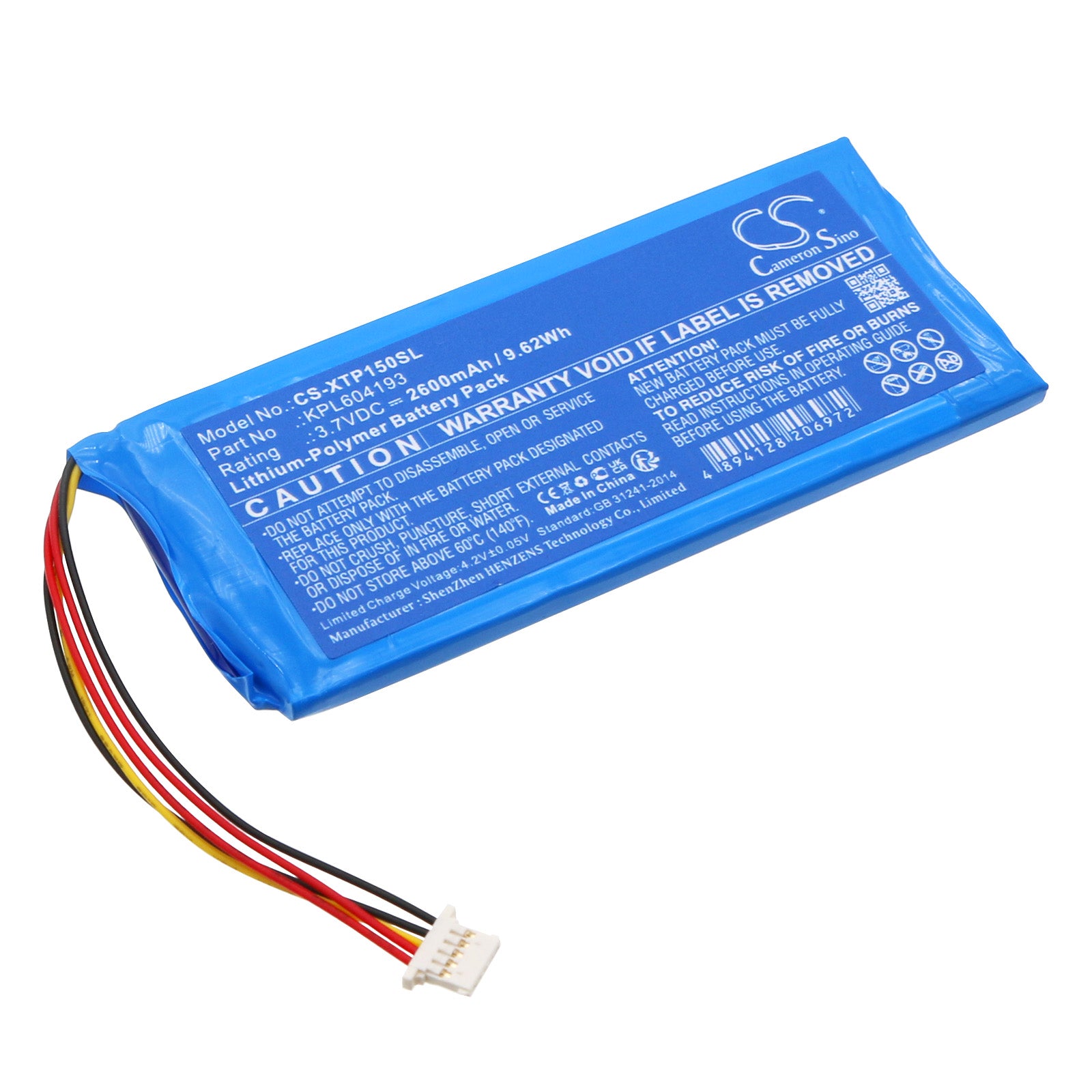 CS-XTP150SL Replacement Battery – Compatible with A30 PRO Diagnostic Scan Too, TP150 TPMS Diagnostic Tool