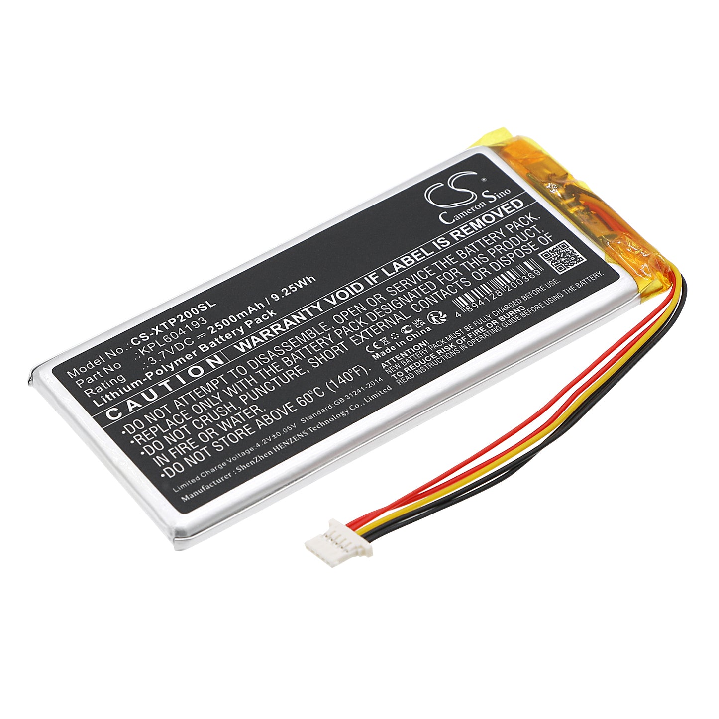 CS-XTP200SL Replacement Battery – Compatible with AutoProPad Basic, PS65, PS70, PS701 Pro Diagnostic Tool, TP150, TP200, TP200 TPMS Diagnostic Tool