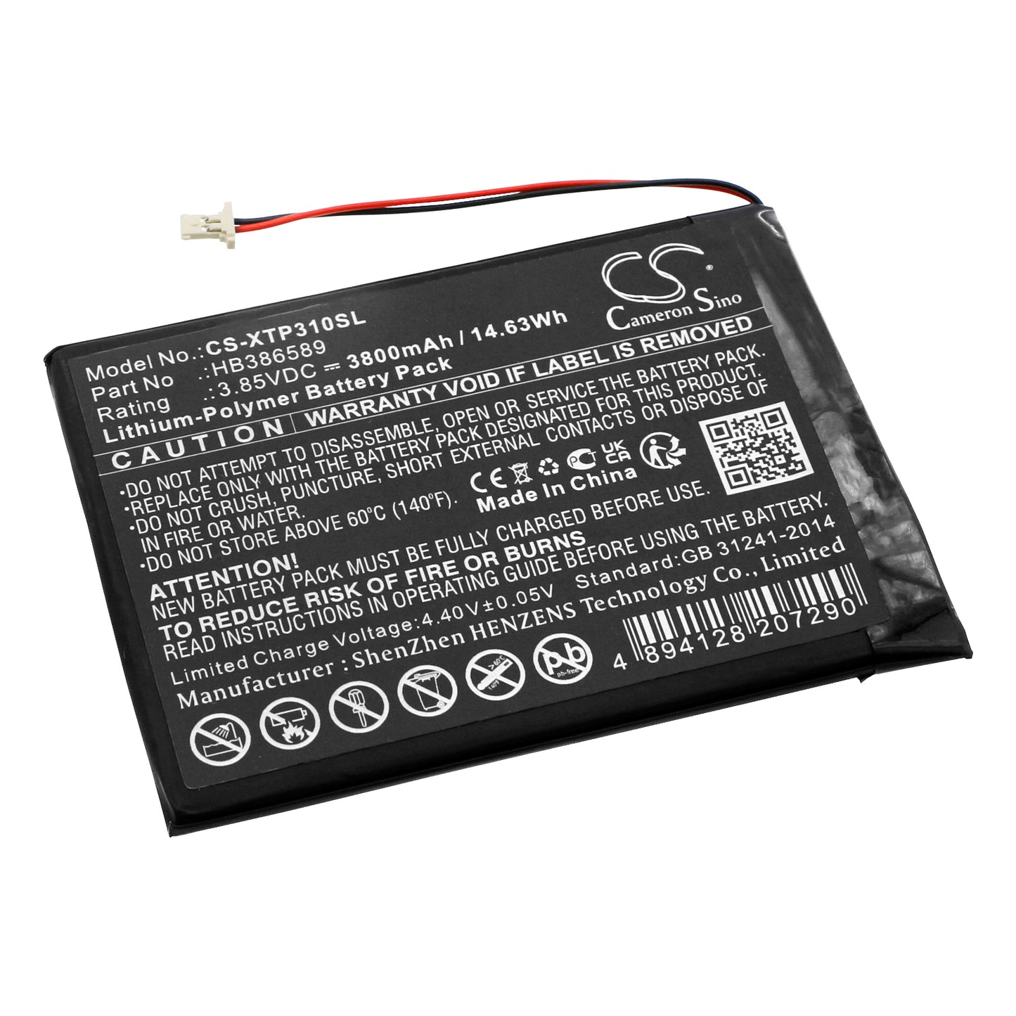 CS-XTP310SL Replacement Battery – Compatible with AutoProPAD LITE, AutoProPAD LITE Version Auto K, X100PAD AUTO Key Programmer Ta