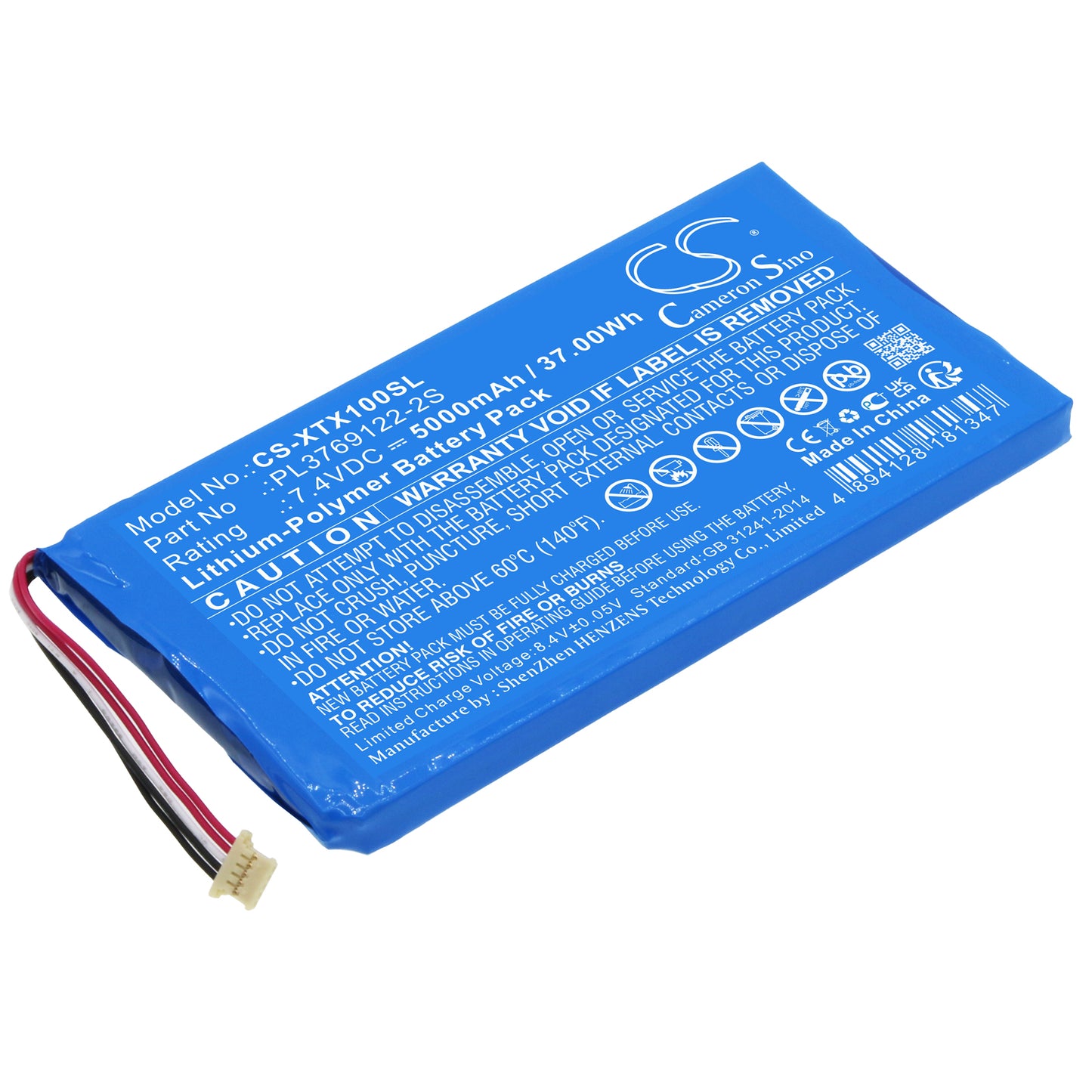 CS-XTX100SL Replacement Battery – Compatible with X100 Pad 2, X100 Pad 2 Pro, X100 PAD2 Auto Key Programmers, X100 PAD2 Pro Auto Key Program
