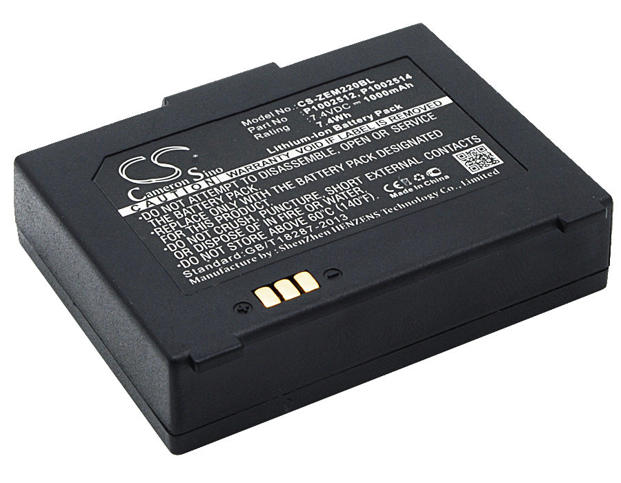 7.4VV 1000mAh/7.40Wh Li-ion Printer Battery for Zebra